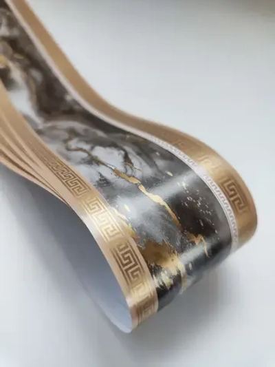 Бордюр для обоев бумажный 6 см окантовка лента бежевый