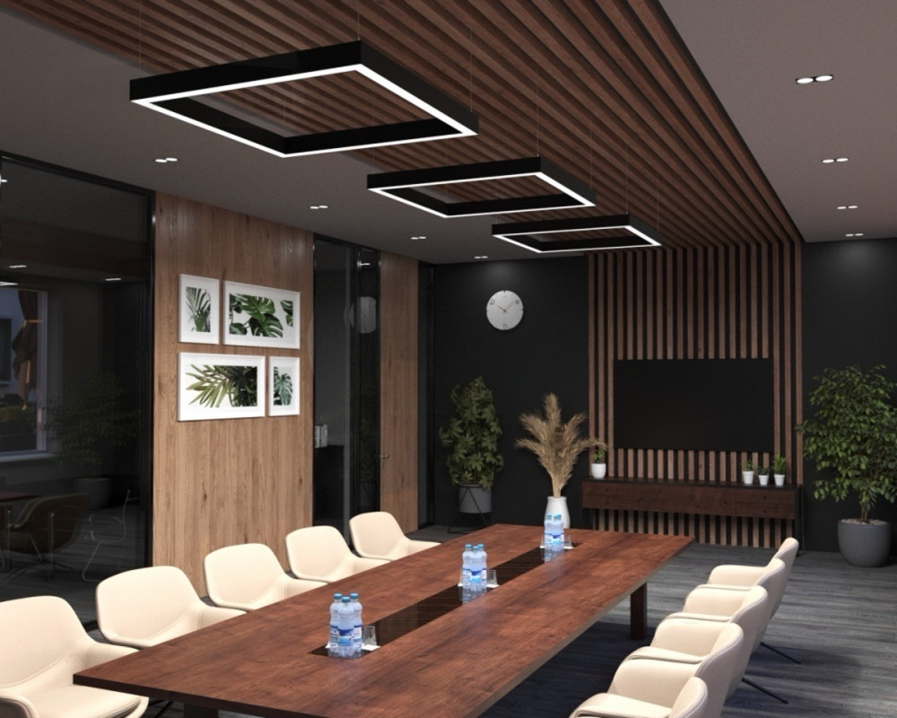 Подвесной LED светильник прямоугольный LP85-FRAME-1200 94Вт 4000К 8548Лм белый 1208х608х80мм DIOLUM