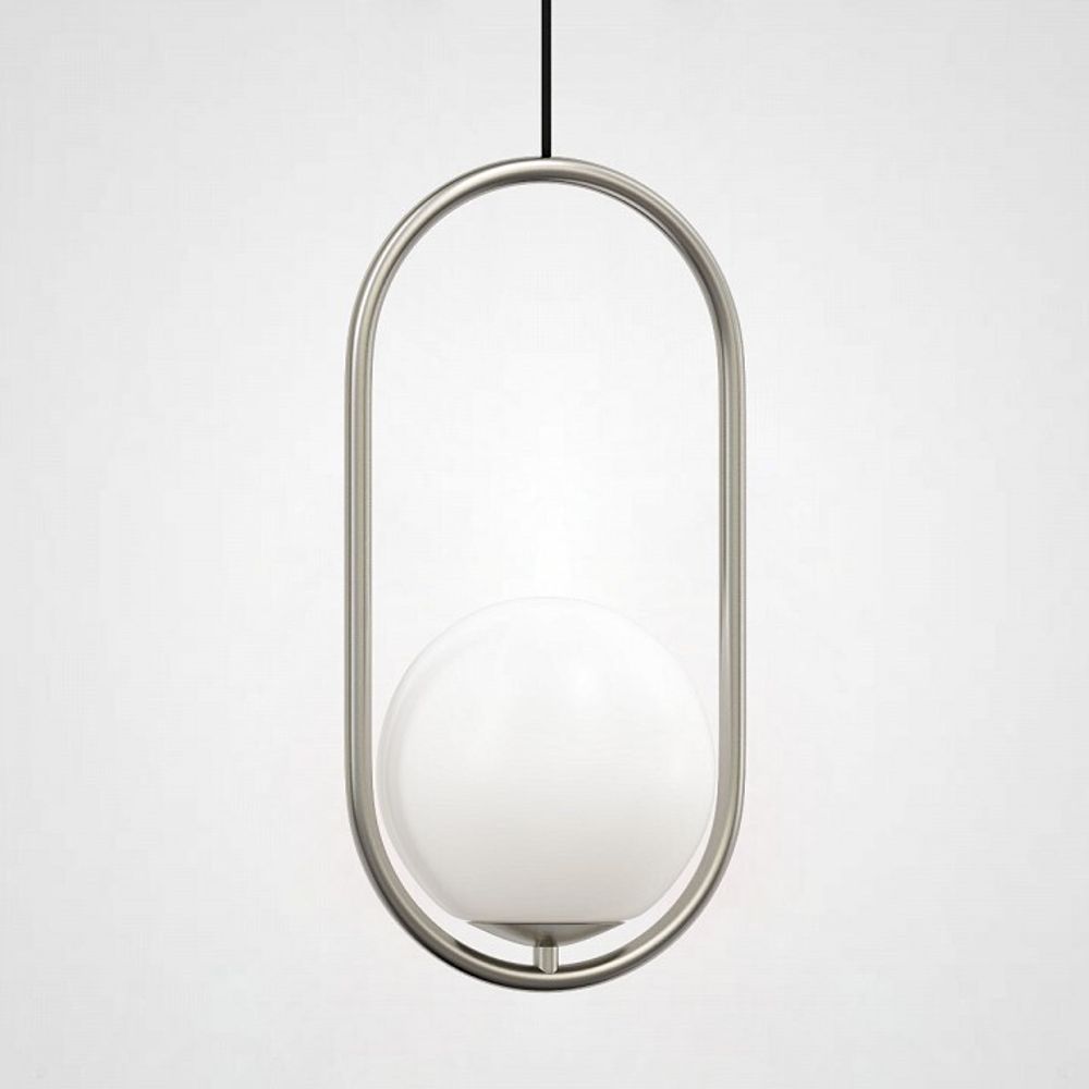 Подвесной светильник Imperiumloft Matthew Mccormick Hoop Silver Mila Pendant HOOP-B01