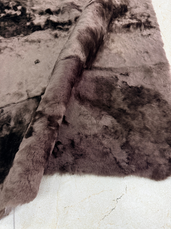 Ковер прямоугольный натуральный мех овчина, 200 х 180 см.