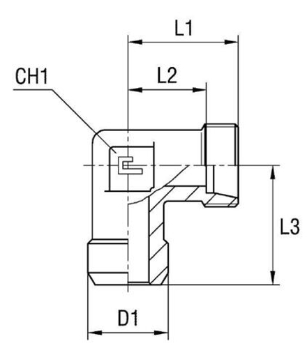 Соединение W90 DL10 (корпус) CAST