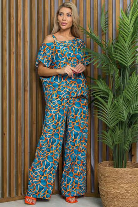 Костюм Асвари (голубо-оранжевый) К13457-5М LT Collection