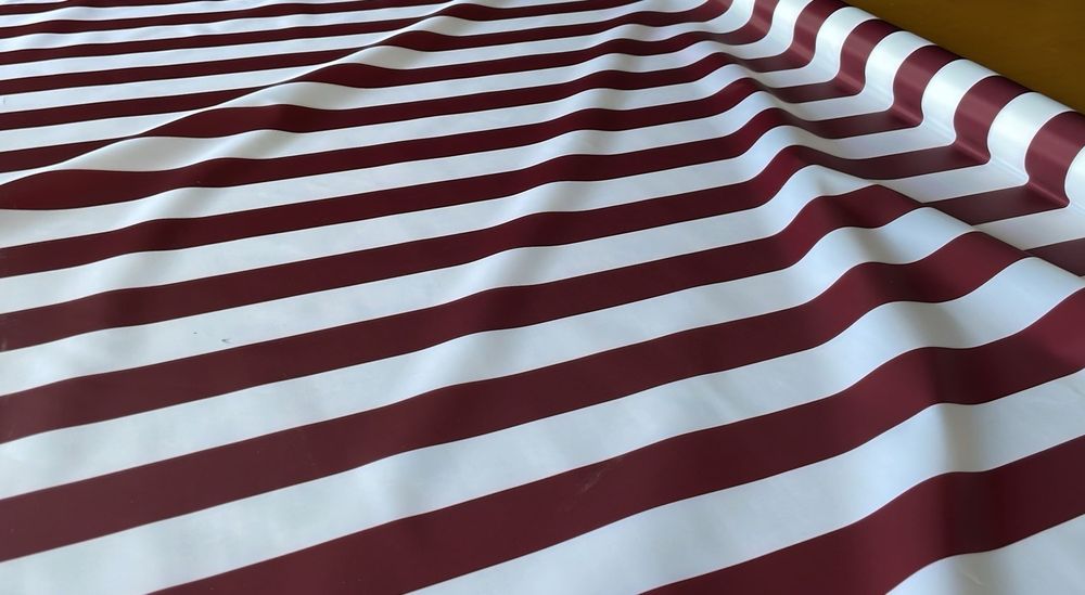 Тентовая ткань Оксфорд 240ПУ полоса бордо