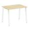 Metal System Стол письменный на А-образном м/к БА.СП-1 Акация Лорка/Металл Белый 1000*720*750