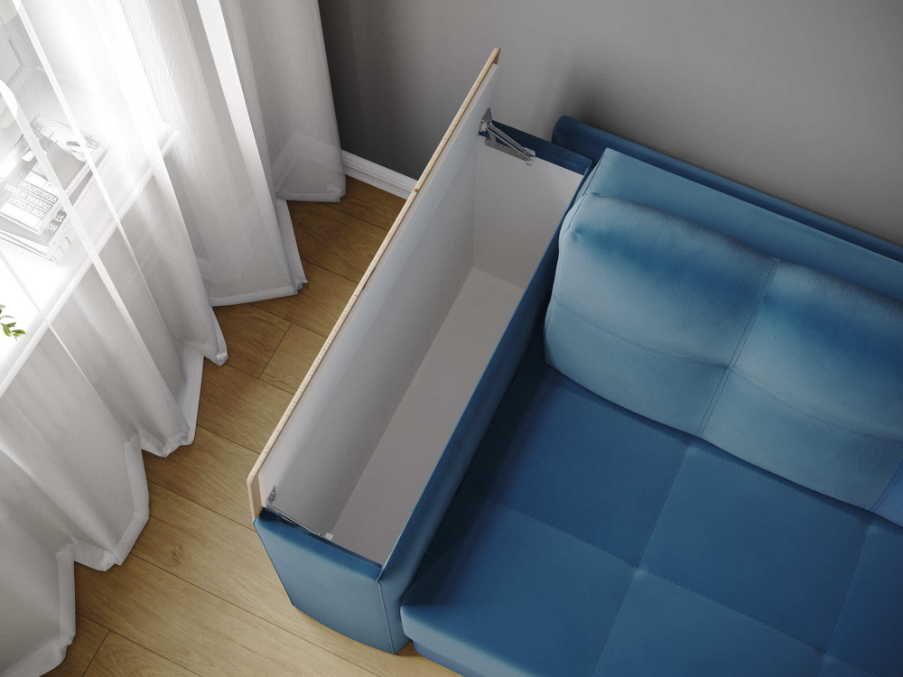 Диван раскладной Нави, атлантида/мдф дуб канадский