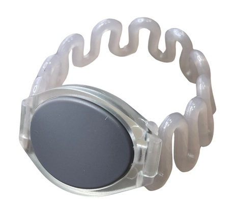 RFID браслет EM-Marine пружинный ПЕПЕЛЬНО-РОЗОВЫЙ