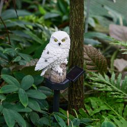 USL-S-823-PM290 POLAR OWL Садовый светильник на солнечной батарее Полярная сова. 1 светодиод. Теплый белый свет. 1xАA Ni-Mh аккумулятор в-к. IP44. TM Uniel