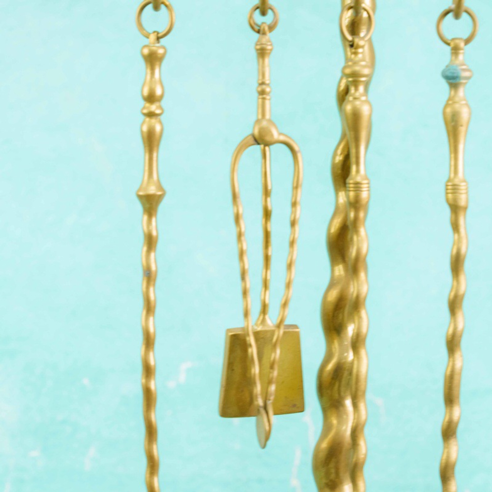 Антикварный набор каминных принадлежностей