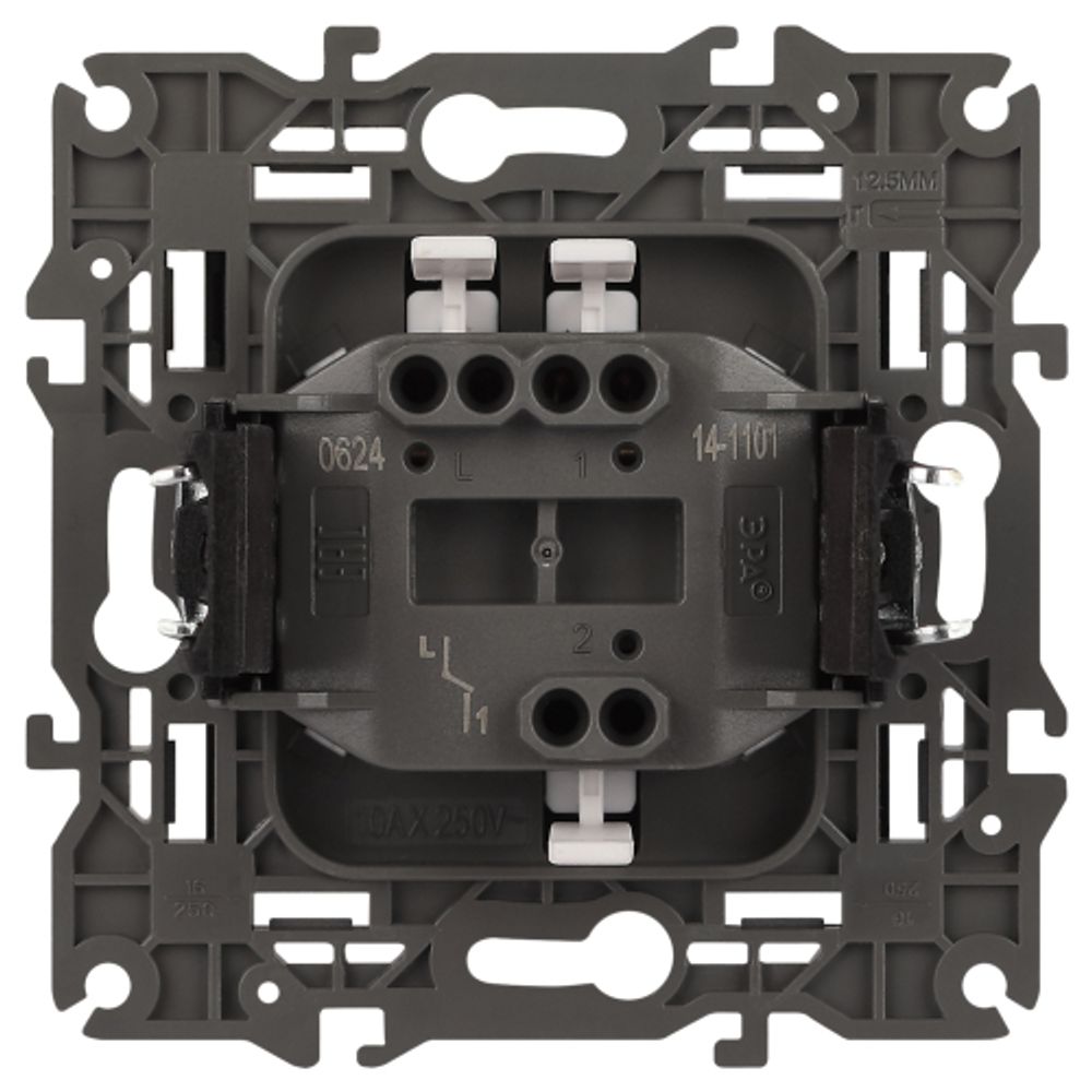 Выключатель ЭРА Elegance 14-1101-05 10АХ-250В IP20 антрацит