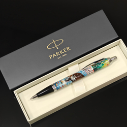 Ручка "Схватка" с ручной росписью Палех в коробке