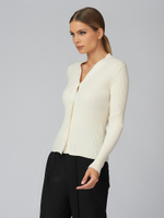 Женский жакет лапша молочный на пуговицах