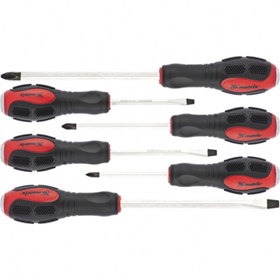 Набор ударных отверток PH1х75, PH2х100, PH3х150, SL5х75, SL6х100, SL8х150 мм, 6 шт, Matriх, 19120