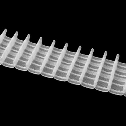 Шторная лента Oz-Is арт. 3971 MP, коэф сборки 1:2,5, цвет прозрачный (ширина 50 mm)