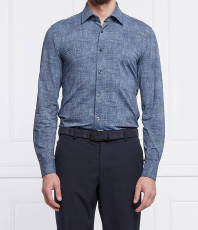 рубашка p-hank-kent-214 BOSS BLACK - темно-синий(50464821)