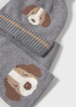 шапка с шарфом