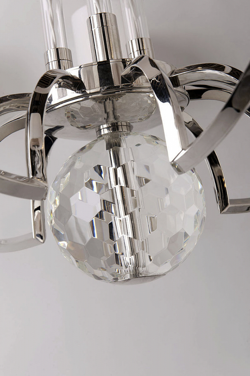 Люстра Waterloo d79 h66 (min h74/max h203) 9 ламп, абажуры иск. шелк