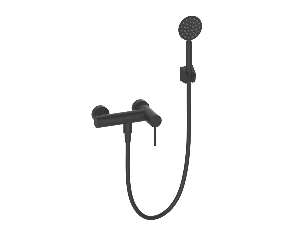 463530-C Смеситель од. для душа (нерж, ЧЕРНЫЙ) ViEiR (8/1шт)