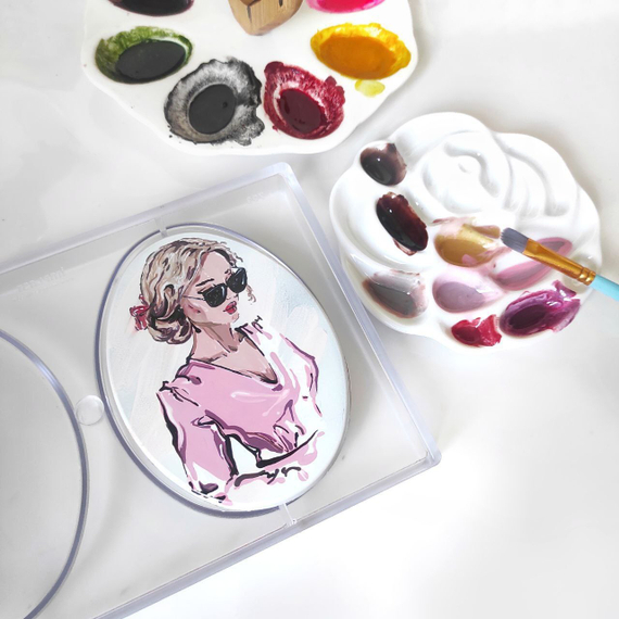 793 | Форма для шоколадных плоских плиток &quot;Для росписи&quot; (275*175 мм)