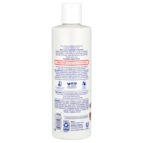 Dove, Защитный кондиционер, уход за цветом, 400 мл (13,5 жидк. унц.)