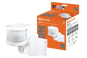 Датчик движения  настенный  ДДУ-01 1100Вт, 270гр, IP44, (на угол стены) TDM SQ0324-0010