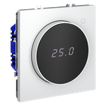 Терморегулятор электронный VOLTUM S70 с индикацией и датчиком, для теплого пола, (белый матовый)