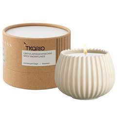 Свеча ароматическая spicy snowflakes из коллекции edge, бежевый, 30 ч