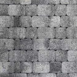 Тротуарная плитка КЛАССИКО - Листопад гранит Антрацит, комплект из 3 видов плит