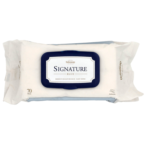 Bebesup, детские салфетки, фирменный синий, 70 шт.