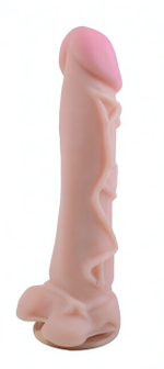 Рельефный гибкий реалистик на присоске Android III 9.2''вторая кожа (23,5 см , телесный) (Цвет: телесный)