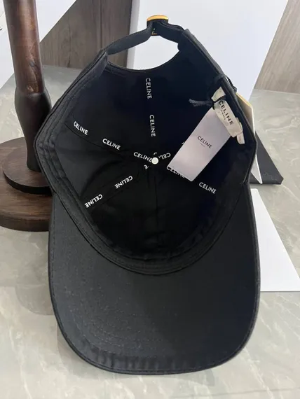 Бейсболка Celine из хлопка, черный