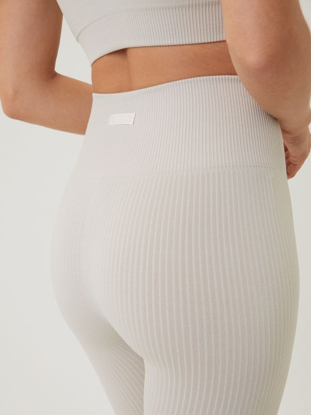Leginsy Björn Borg Sthlm Seamless Rib Tights - Бежевый
