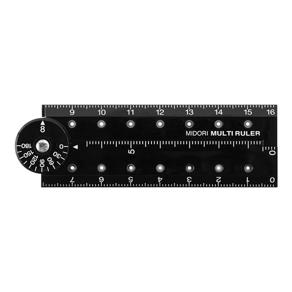 Линейка складная Midori Multi Ruler 16 см (черная)