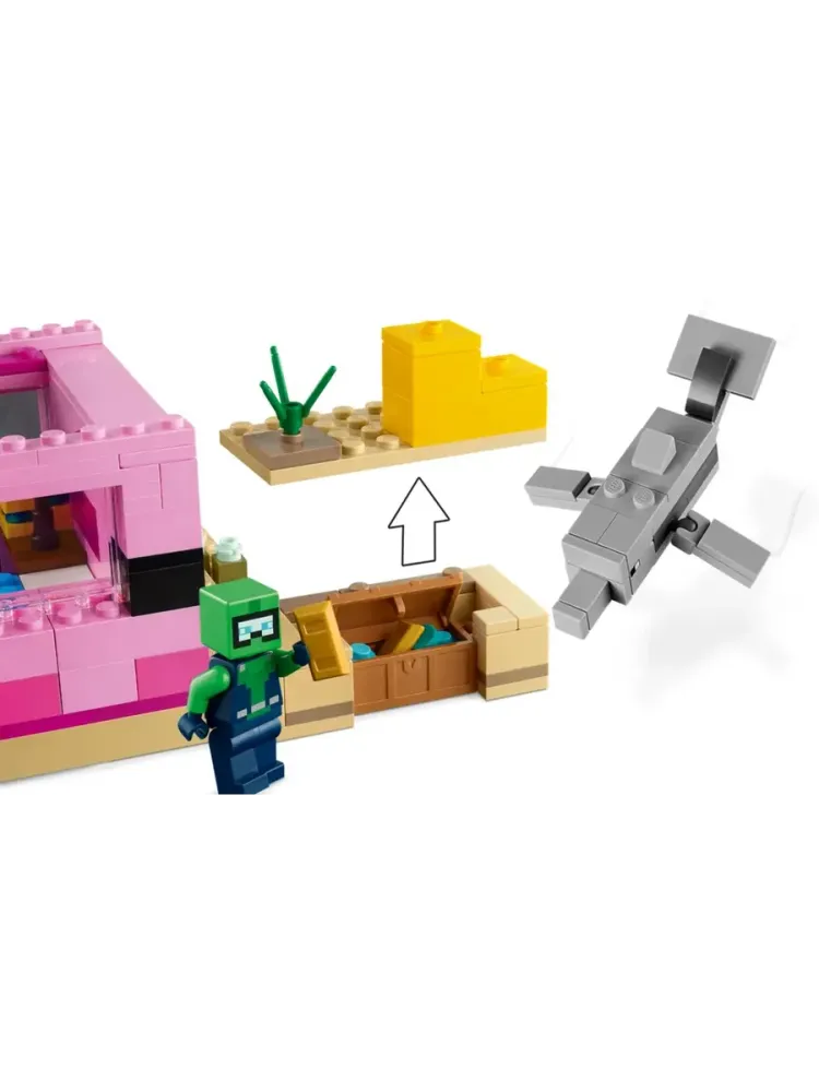 Конструктор Minecraft 21247 Дом аксолотля