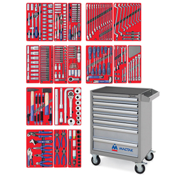 Набор инструментов &quot;ЭКСПЕРТ&quot; в серой тележке, 323 предмета МАСТАК 52-07323G