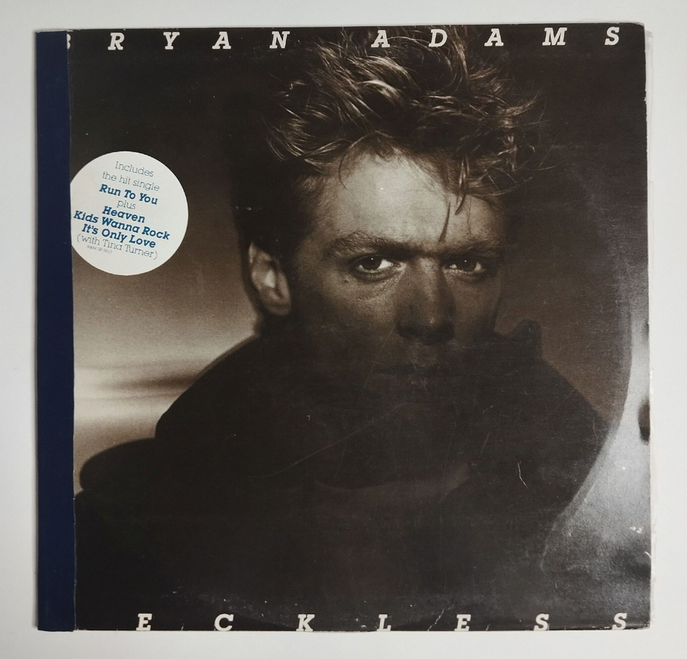 Винтажная виниловая пластинка LP Bryan Adams Reckless (Югославия 1984)