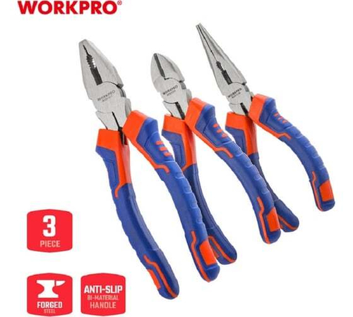 Набор губцевого инструмента WORKPRO 3 предмета WP201007
