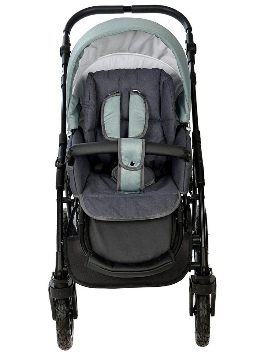 Детская коляска Indigo Charlotte Sity 3 в 1 с автокреслом Avionaut Cosmo Cs 02 т.серый+шалфей