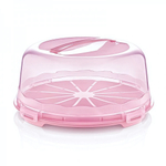 Тортница круглая цвет пепельно-розовый