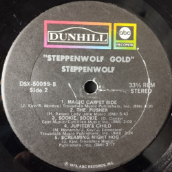 Винтажная виниловая пластинка LP Steppenwolf Gold (Their Great Hits) (USA 1972)