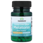 Swanson Vitamins, мелатонин, сверхнизкая доза, 500 мкг, 60 веганских капсул
