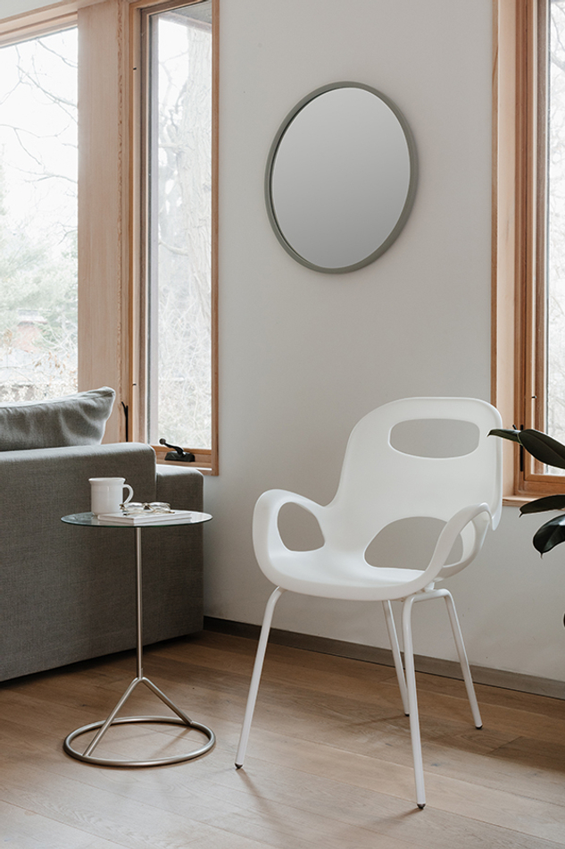 Зеркало настенное Hub D61 см серое, Umbra
