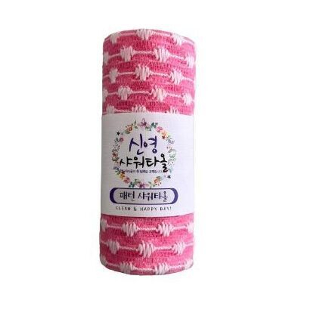 Мочалка-полотенце "Снежинка" SHOWER TOWEL Happy Clean Day