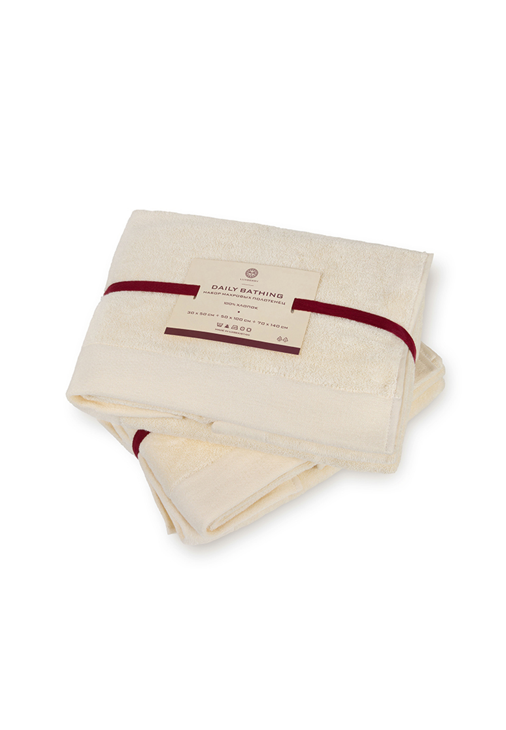 Полотенце 30x50 Luxberry Daily Bathing экрю