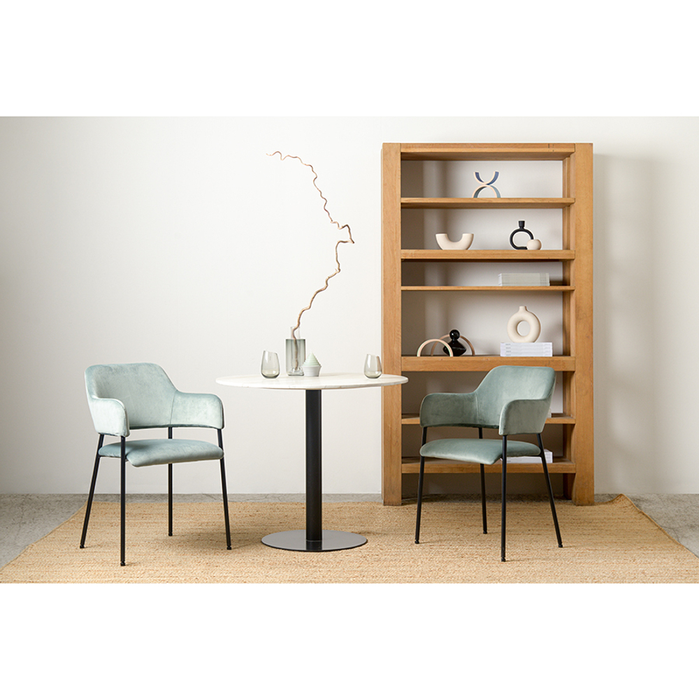 Стул wendy, велюр, серо-зеленый