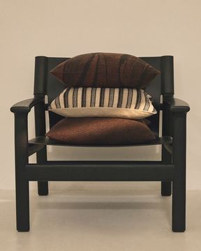 Чехол на подушку Isena из 100% хлопка с разноцветной вышивкой 50 x 50 см