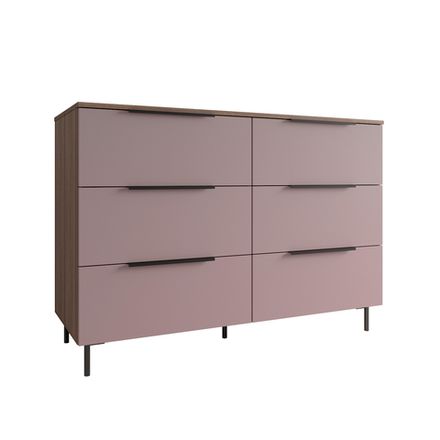 МС Роза Комод 1300 Орех Франклин/Ройс Пудра скин