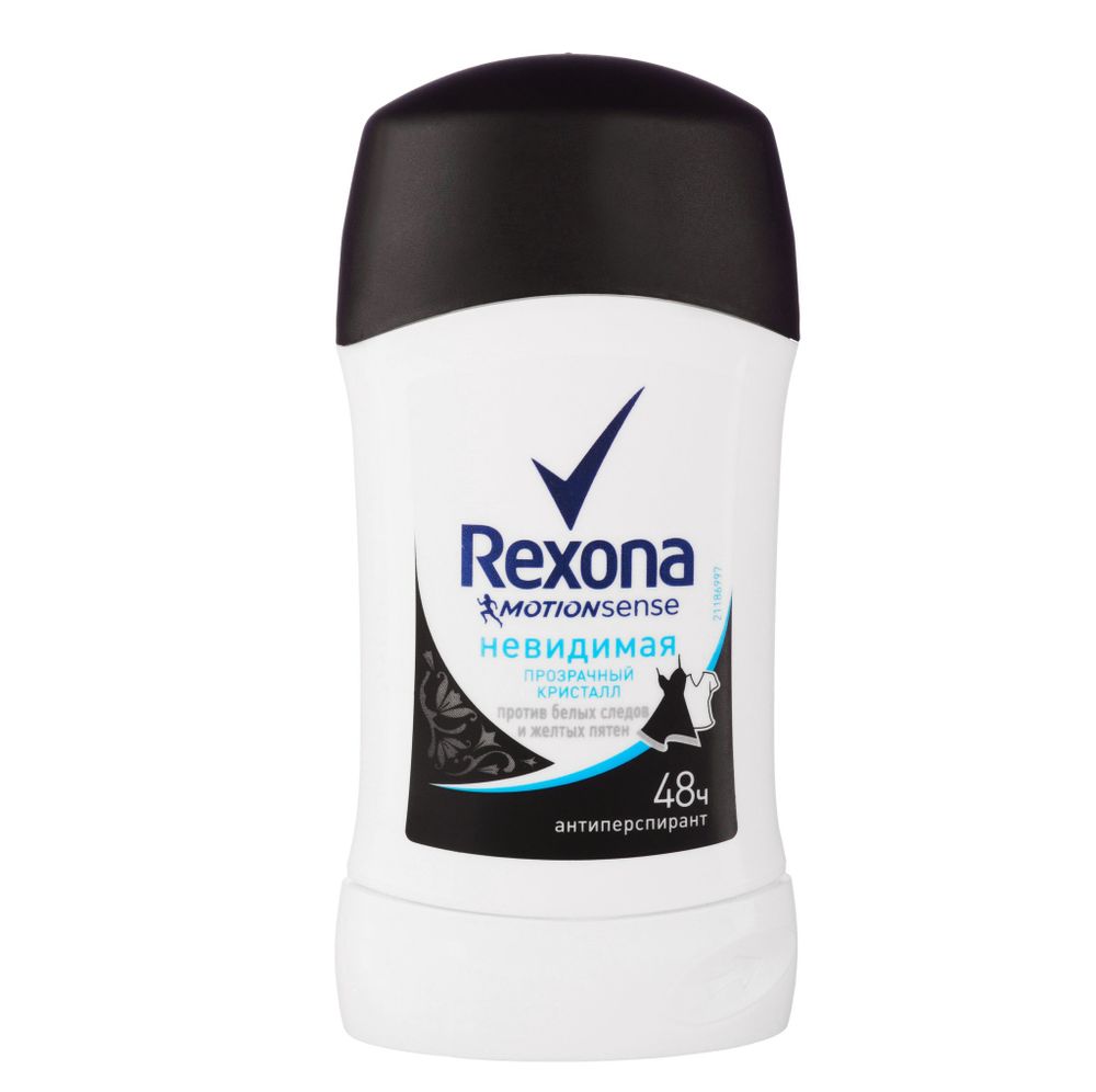 Rexona Дезодорант-антиперспирант стик Прозрачный кристалл, 40 мл