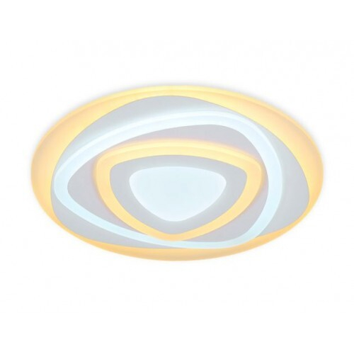 Потолочный светодиодный светильник с пультом FA804 WH белый 140W 500*500*60 (ПДУ РАДИО 2.4)