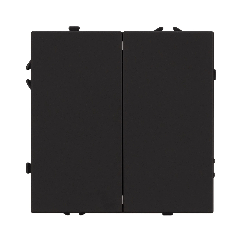 Механизм выключателя двухклавишный непроходной SWT-NOBE-MK02-SFPL-BK (230V, 10A) (Arlight, -) 054252