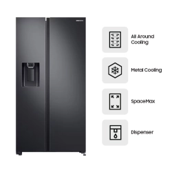 Холодильник Samsung RS64R5331B4/WT черный